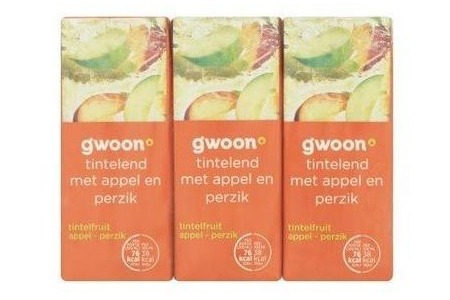 gwoon tintelend met appel en perzik