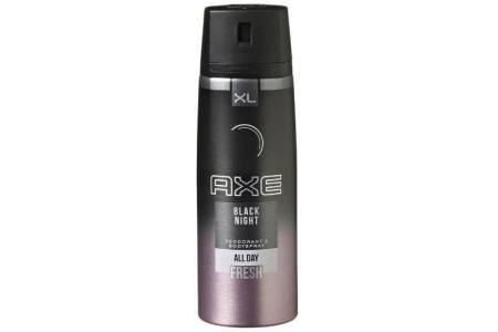 axe black night deodorant spray