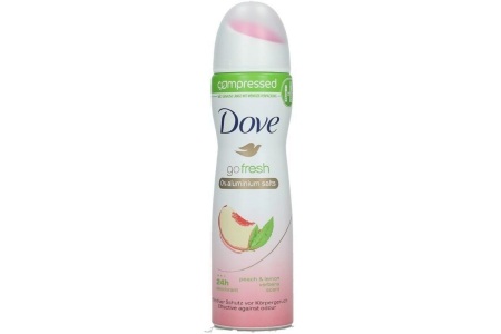 dove deospray 75ml go fresh perzik en citroen