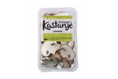 hoogvliet gesneden kastanje champignons