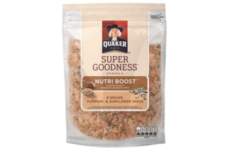 quaker super goodness granola