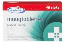 trekpleister maagtabletten pepermunt