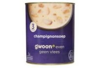 g woon champignonsoep in blik