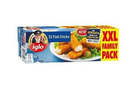 iglo vissticks xxl family pack