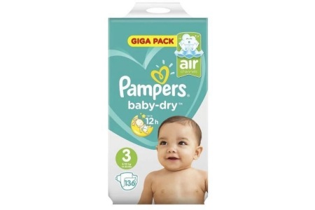 pampers baby dry maat 3 luiers