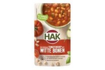 hak tomatensoep met witte bonen