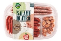 4 vaksschaal salami