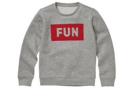 kindersweater middengrijs