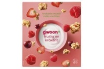 g woon krokante muesli rode vrucht