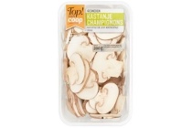 top van coop champignons kastanje gesneden