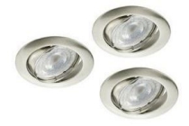 gamma led inbouwspots staal