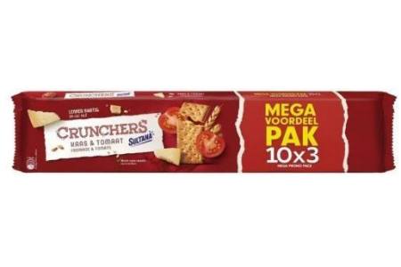 sultana tomaat en kaas crunchers