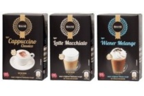 cappuccino latte macchiato of wiener melange