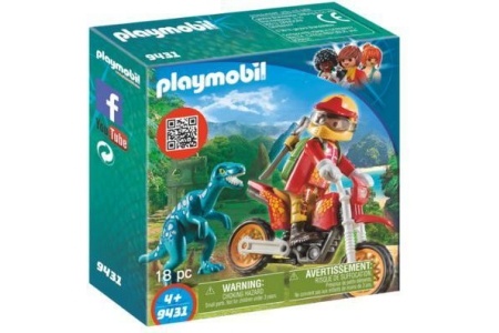 playmobil motorcrosser met raptor