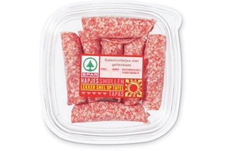 spar salami met geitenkaas