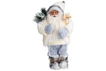 decoratieve kerstman xl 37 cm blauw