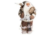 decoratieve kerstman xl 37 cm bruin