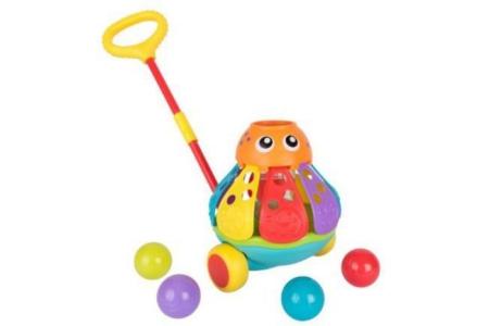 playgro push along ball popping octopus