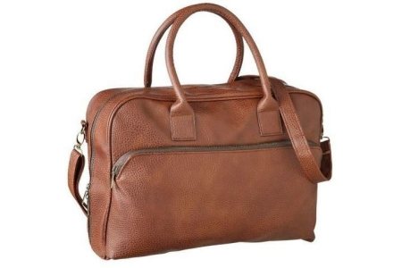 true spirit luxe laptoptas cognakleur