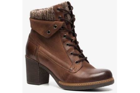 hush puppies leren dames veterboots