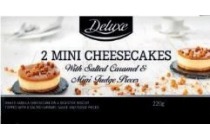 mini cheesecake salted caramel en fudge pieces