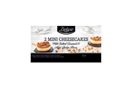 mini cheesecake salted caramel en fudge pieces