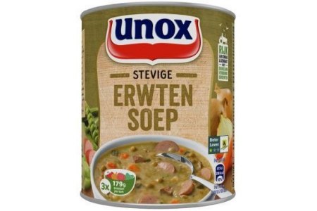 unox erwtensoep in blik