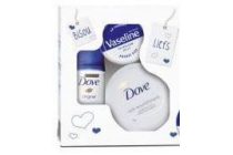 cadeauset dove en vaseline