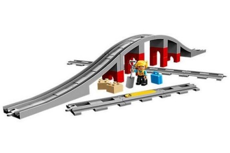 lego duplo treinbrug en rails