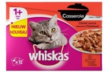 whiskas casserole 12 pack adult classic
