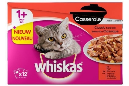 whiskas casserole 12 pack adult classic