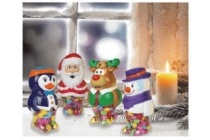 kerstfiguur met chocoladedragees