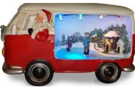 decoratieve kerstbus