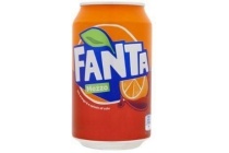 fanta mezzo mix orange en splash cola blikje