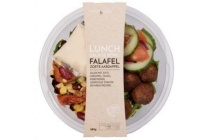 lunchsalade falafel zoete aardappel