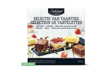 selectie van taartjes