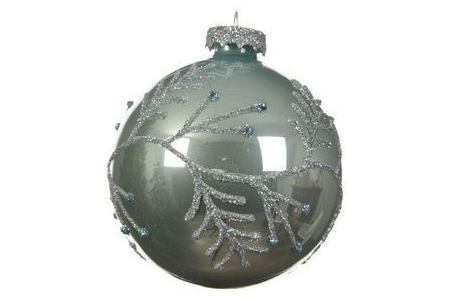 kerstbal glas glitter