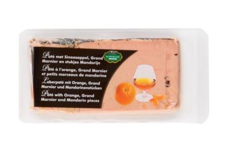 pate met sinaasappel grand marnier stukjes mandarijn