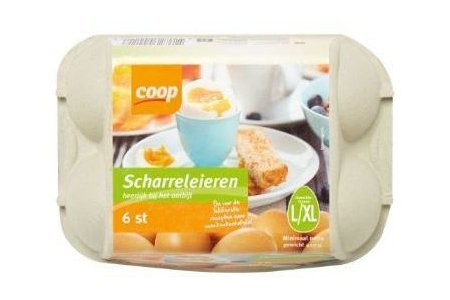 coop scharreleieren doos 6 stuks