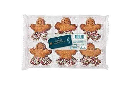 plus feestmoment gingermannetjes