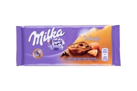 milka collage caramel