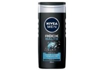 nivea men rock salts shower gel