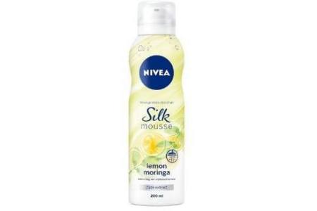 nivea lemon moringa silk mousse doucheschuim