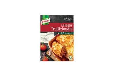 knorr maaltijdpakket trattoria lasagne tradizionale