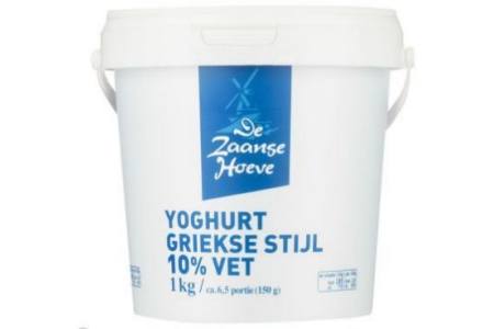 de zaanse hoeve yoghurt griekse stijl 10 vet