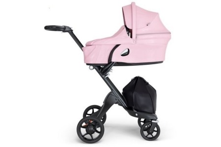 stokke kinderwagen xplory v6 pack black frame lotus pink