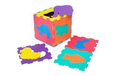 playing kids puzzelmat dieren