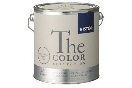 histor the color collection muurverf shells sand grey 2 5 liter