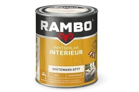 rambo pantserlak interieur transparant mat whitewash 750 ml