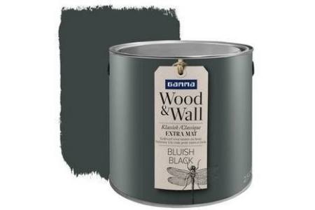 gamma wood en wall krijtverf bluish black 2 5 liter